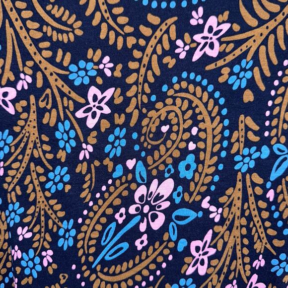 Boden Lavinia Midi Jersey Wrap Dress in French Navy Floral Size 6 Petite - Picture 11 of 13